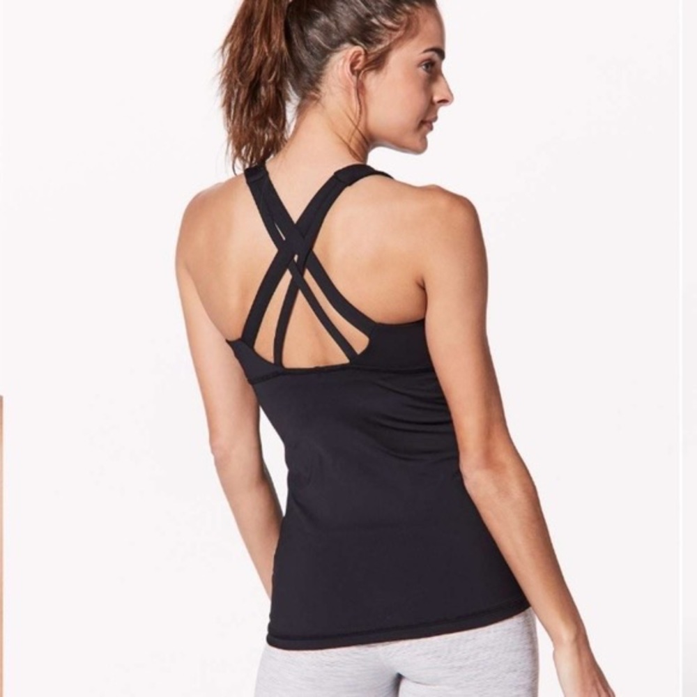 Lululemon Criss Cross Padded Workout Tank - Size 2